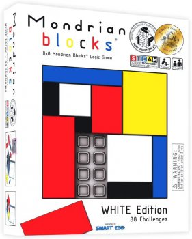 Mondrian Blocks white edition logick hra