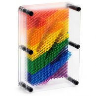 Rainbow pin art 3d otisky