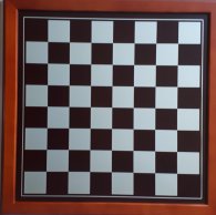 Šachovnice celá - dřevěná s rámem 5x5 cm políčko