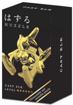 Mini Huzzle Cast Puzzle Elk (zlat)