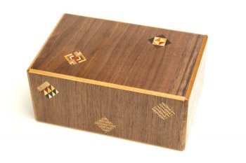 Japanese puzzle box 21steps brown
