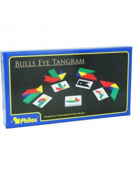 Tangram barevn hra - bulls eye tangram