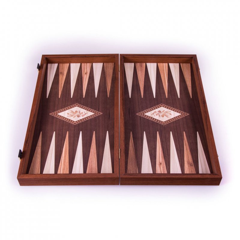 Backgammon Olivový extra malý cestovní